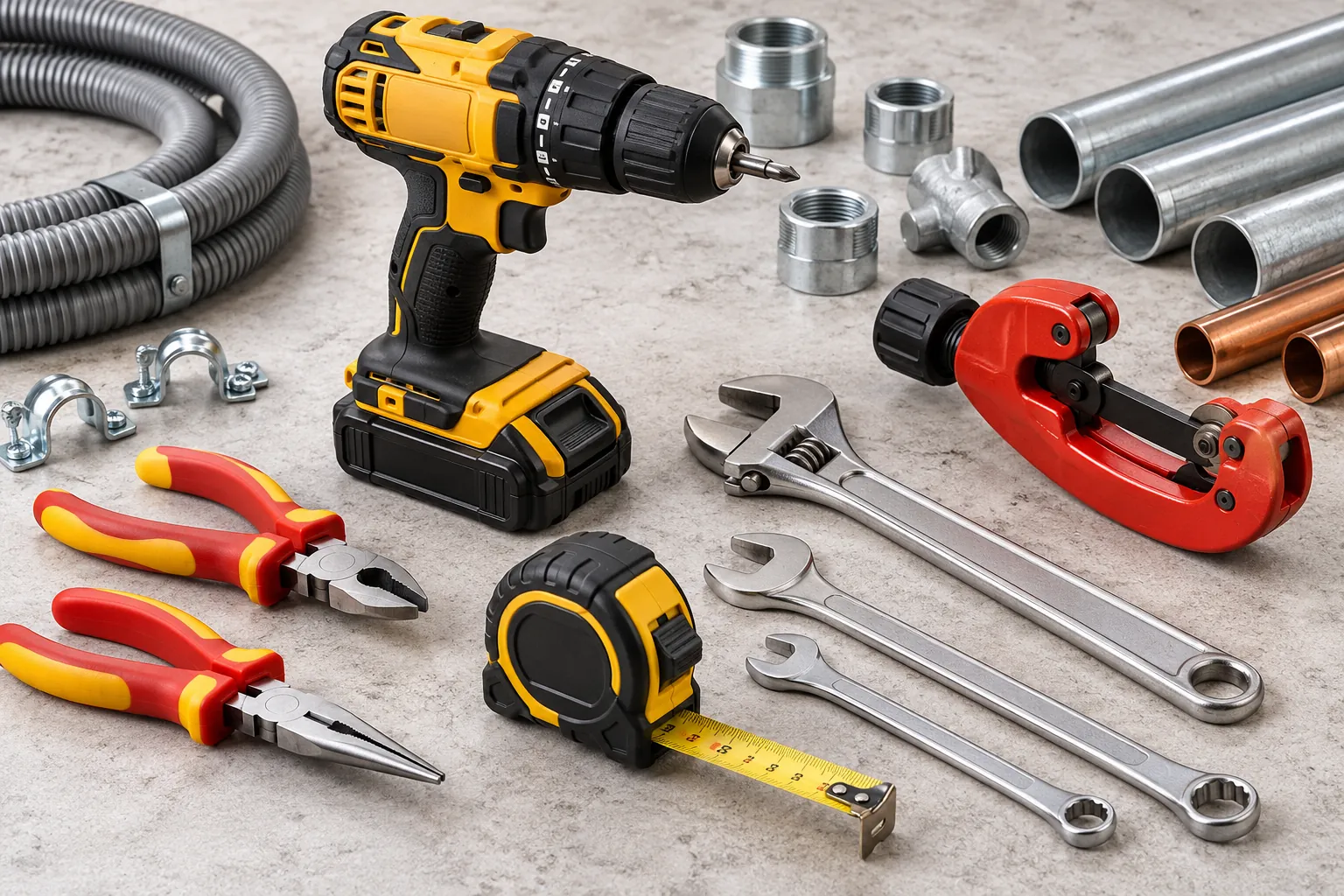 Herramientas y materiales de construcción